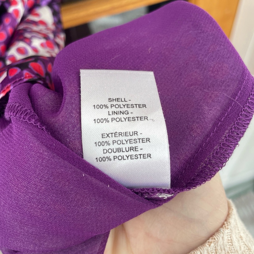 Ramy Brook Purple Geometric Pattern Dress Size Small Rn 141698 - Picture 6 of 7